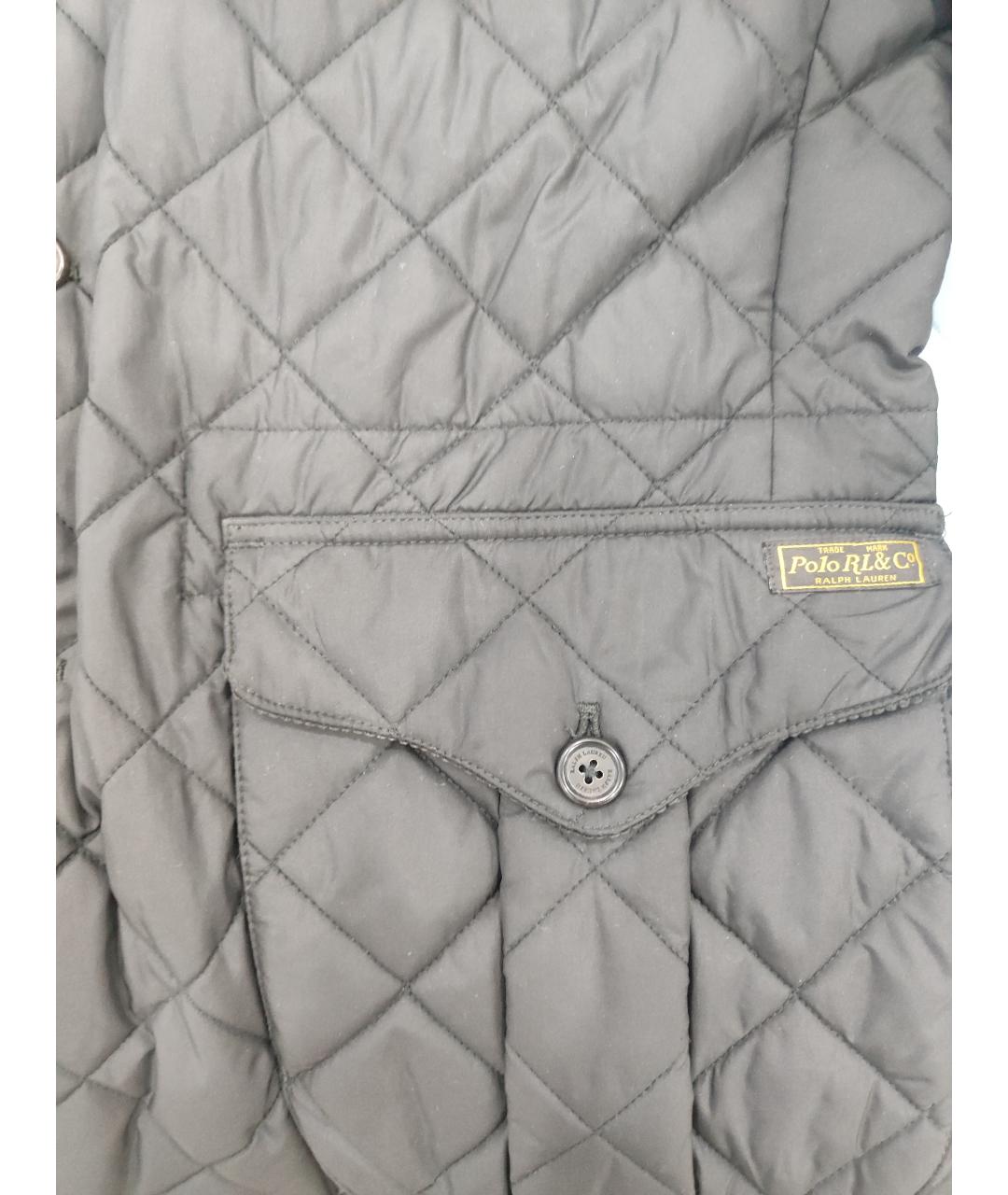 POLO RALPH LAUREN Черная полиамидовая куртка, фото 4