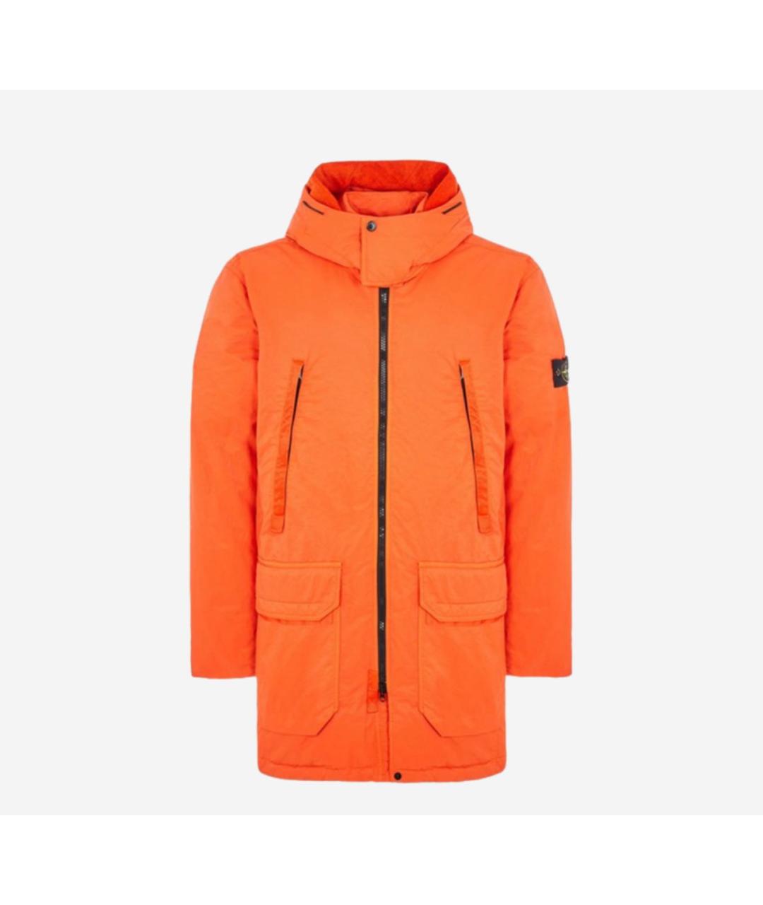 STONE ISLAND Оранжевая парка, фото 5