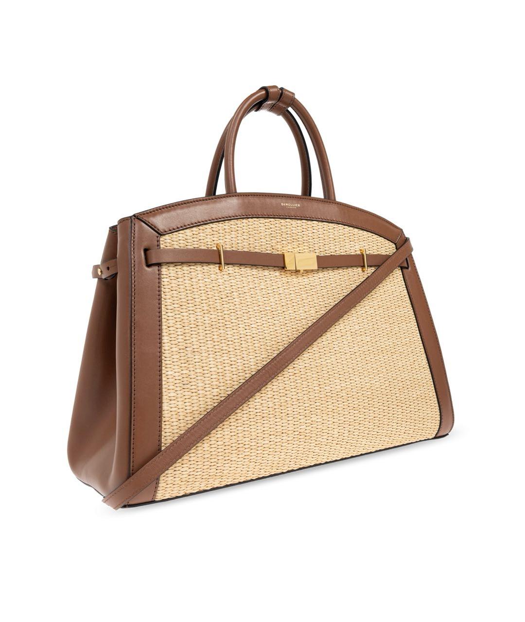 DEMELLIER Бежевая пелетеная сумка через плечо, фото 7