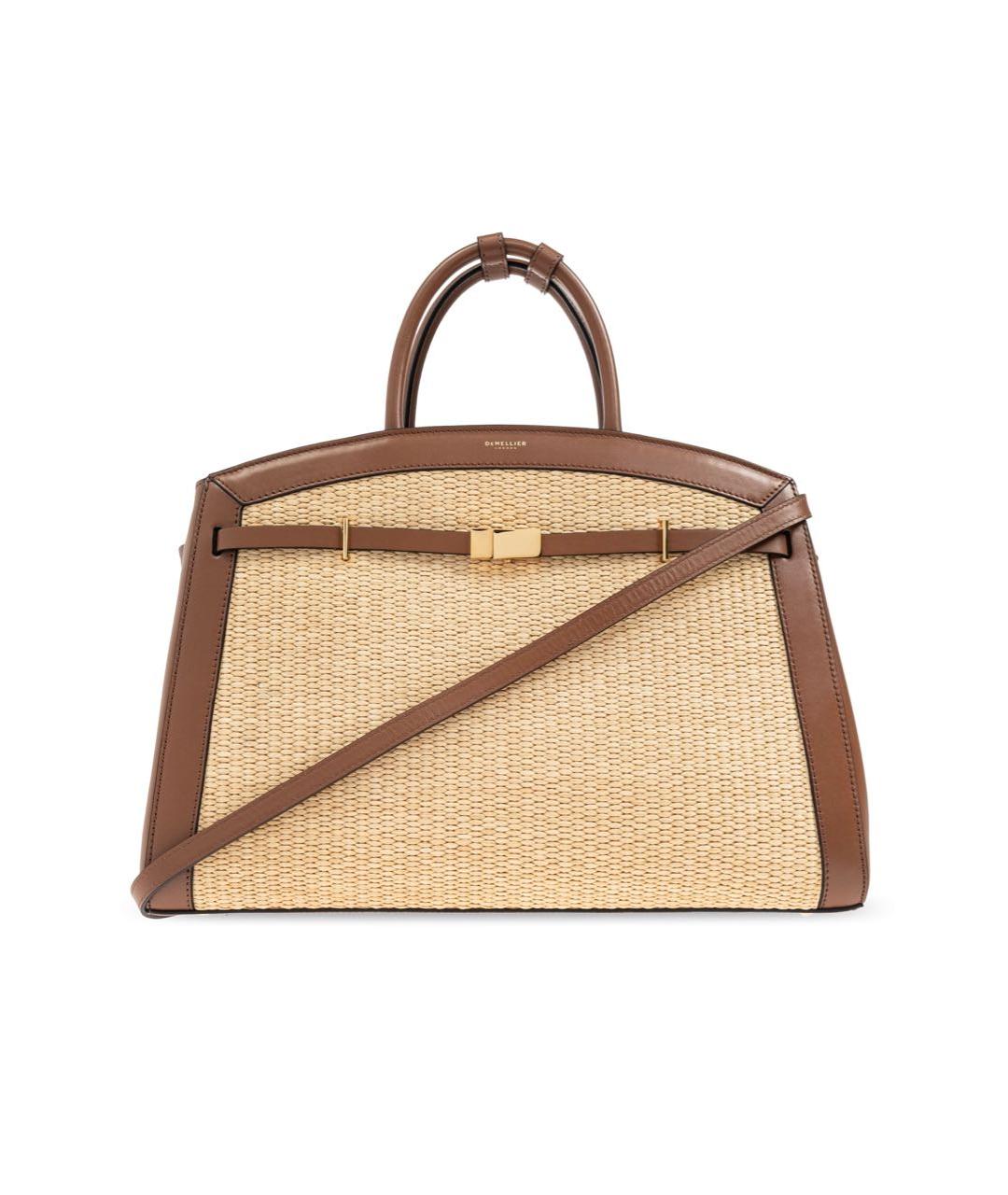 DEMELLIER Бежевая пелетеная сумка через плечо, фото 8