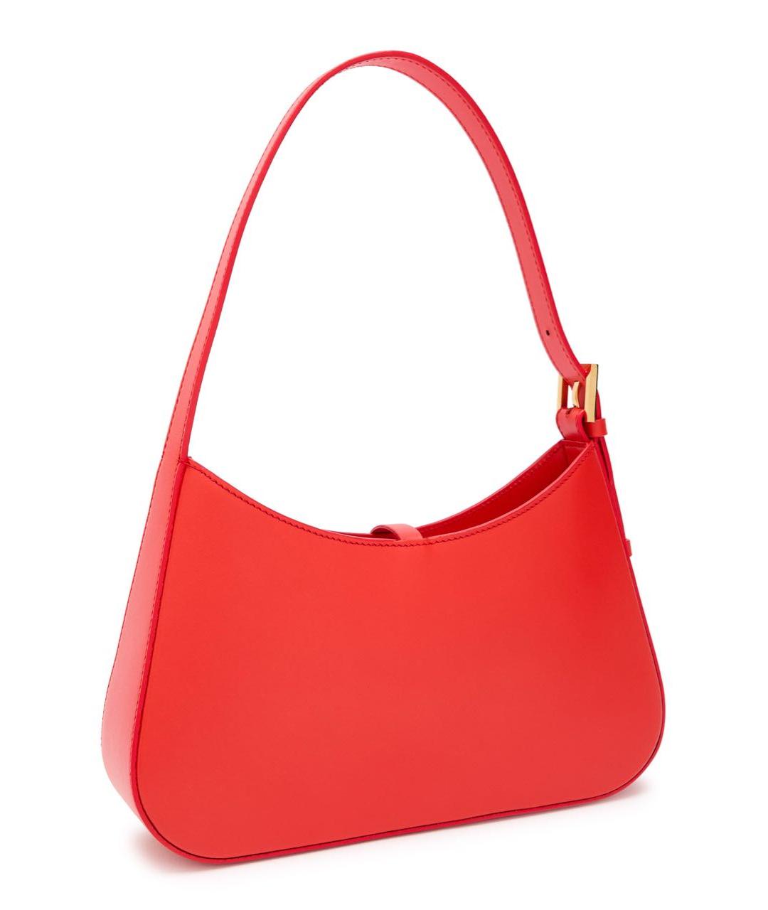 DEMELLIER Красная кожаная сумка с короткими ручками, фото 6