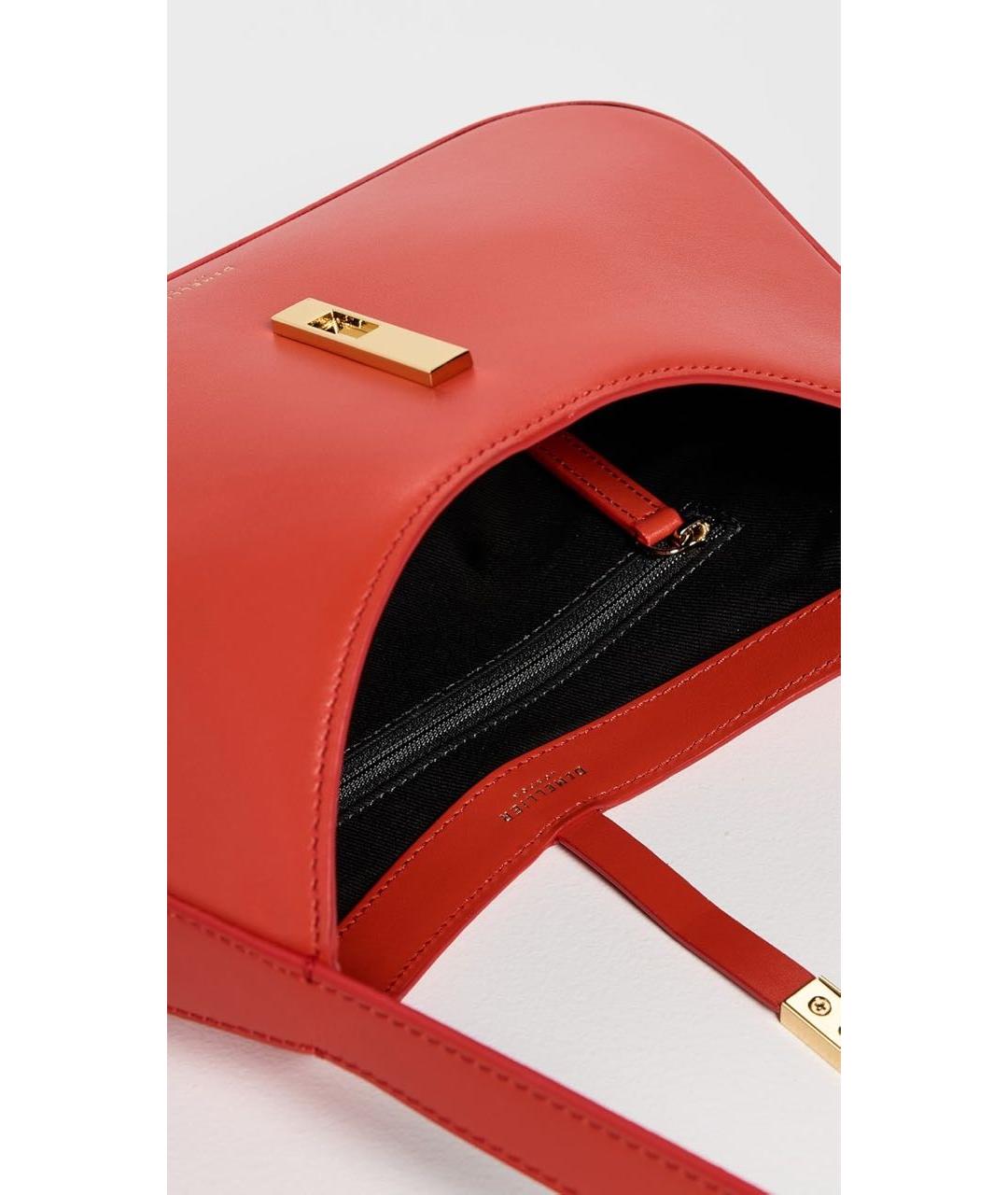 DEMELLIER Красная кожаная сумка с короткими ручками, фото 7