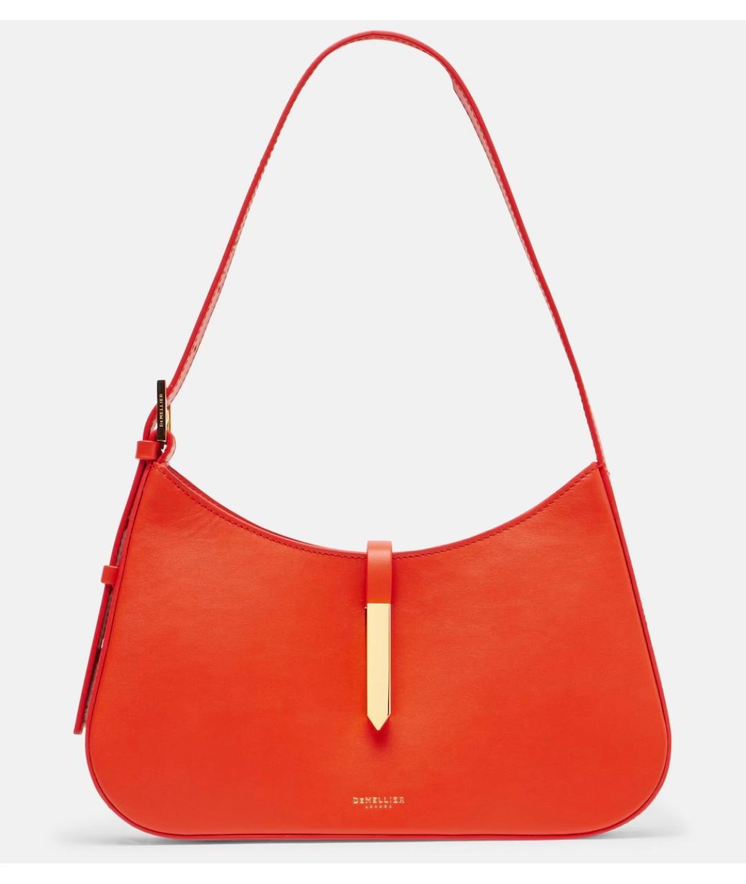 DEMELLIER Красная кожаная сумка с короткими ручками, фото 7
