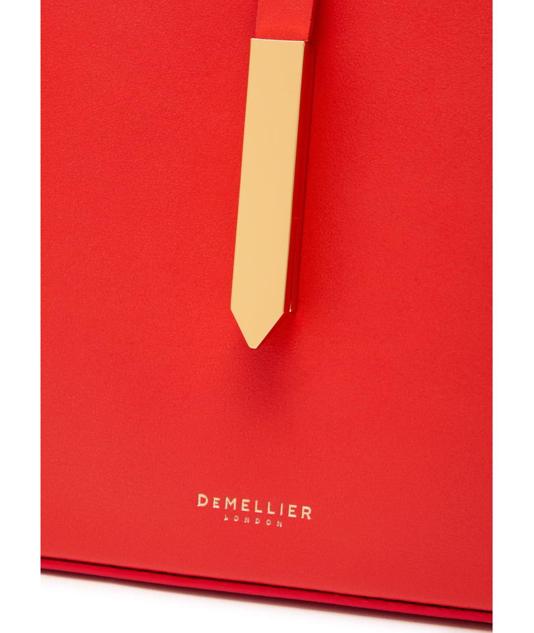 DEMELLIER Красная кожаная сумка с короткими ручками, фото 8
