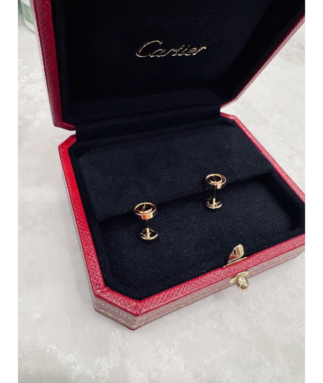CARTIER Розовые серьги из розового золота, фото 3