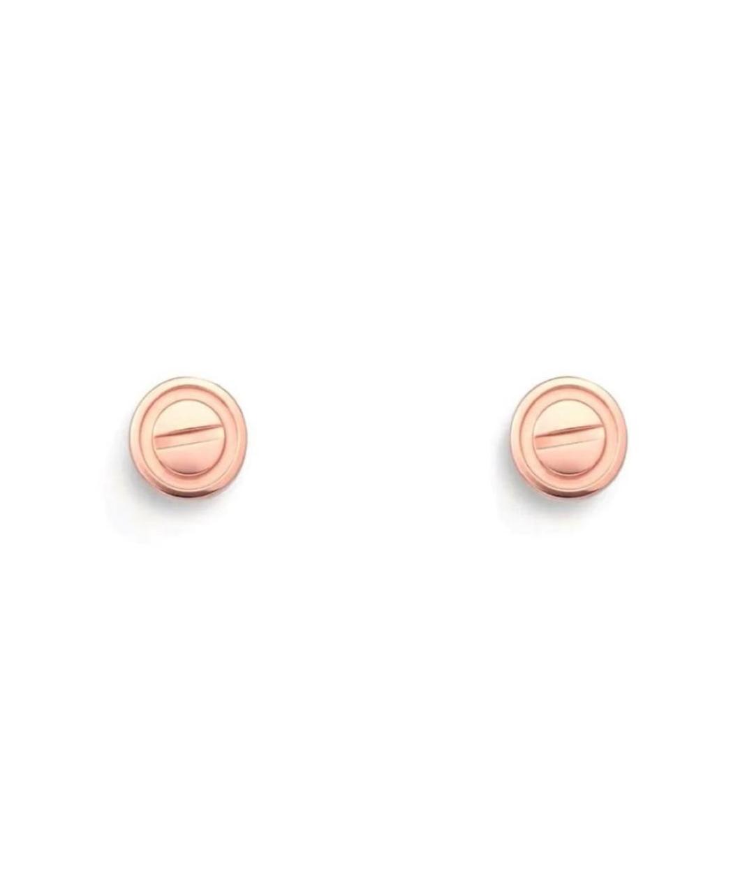 CARTIER Розовые серьги из розового золота, фото 1