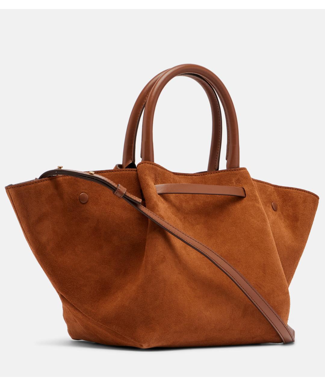 DEMELLIER Коричневая замшевая сумка тоут, фото 4