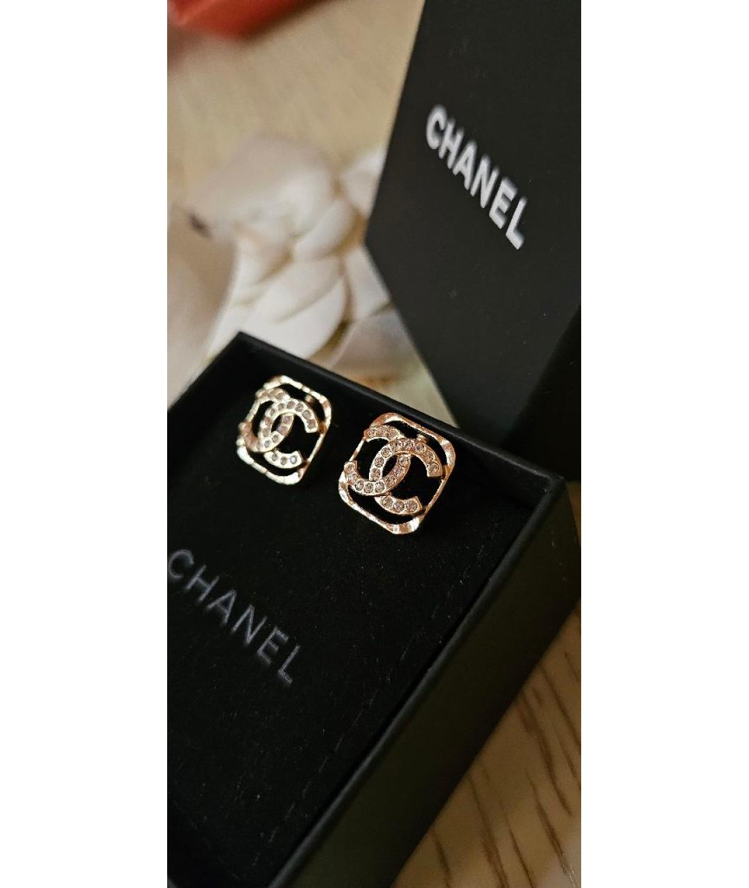 CHANEL Золотые серьги, фото 4
