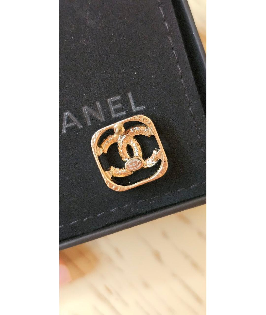 CHANEL Золотые серьги, фото 2