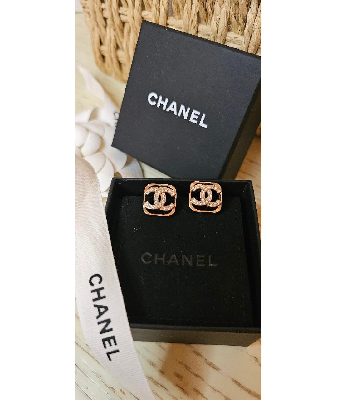 CHANEL Золотые серьги, фото 5