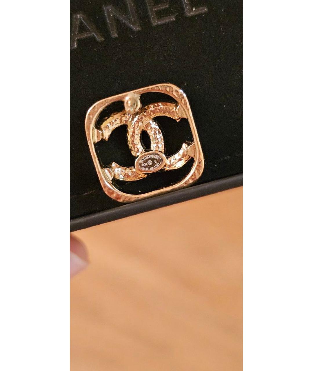 CHANEL Золотые серьги, фото 3