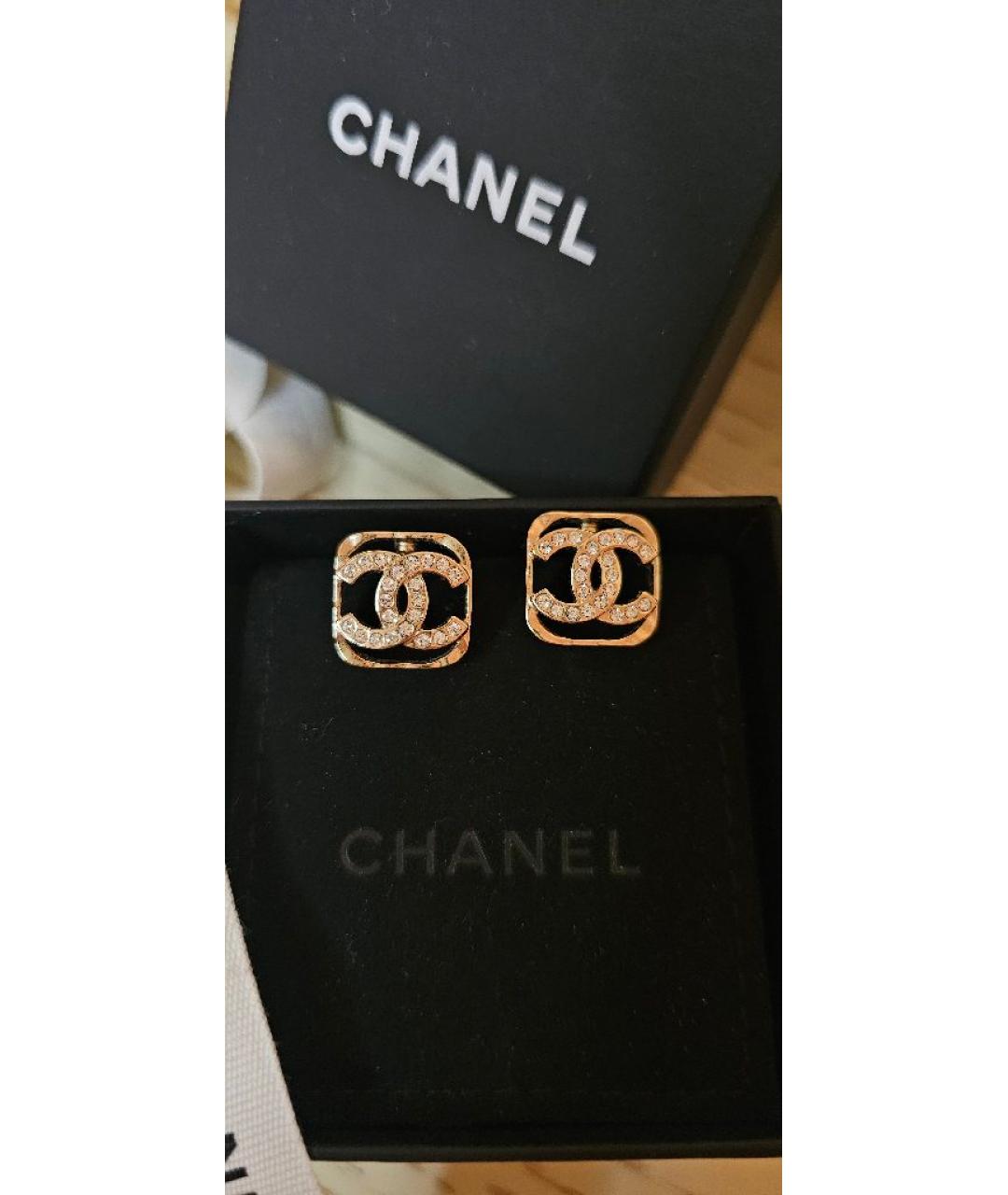CHANEL Золотые серьги, фото 6