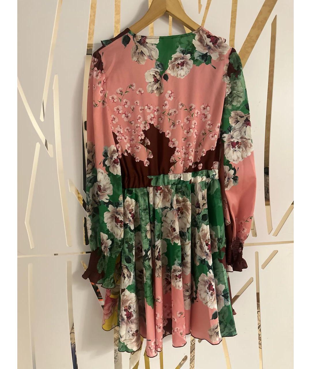 PINKO Мульти полиэстеровое повседневное платье, фото 2