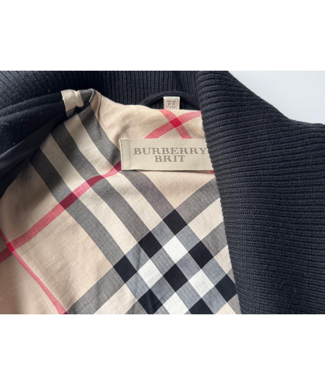 BURBERRY Черное шерстяное пальто, фото 3