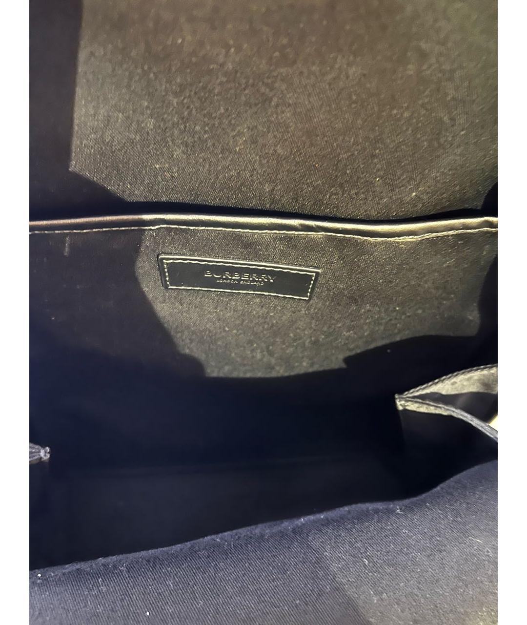 BURBERRY Антрацитовый рюкзак из искусственной кожи, фото 4