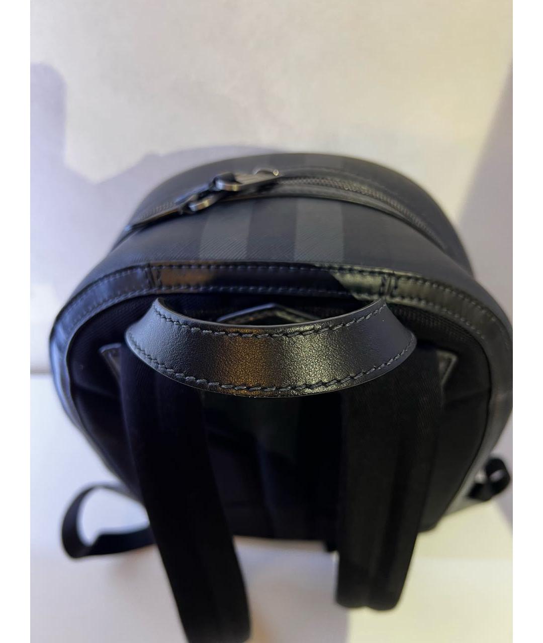 BURBERRY Антрацитовый рюкзак из искусственной кожи, фото 5