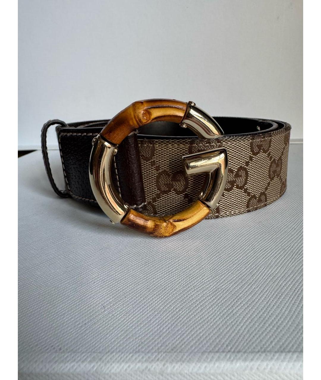GUCCI Коричневый кожаный ремень, фото 3