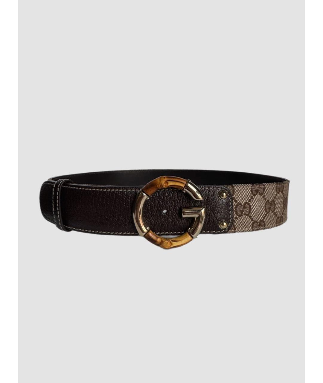 GUCCI Коричневый кожаный ремень, фото 7