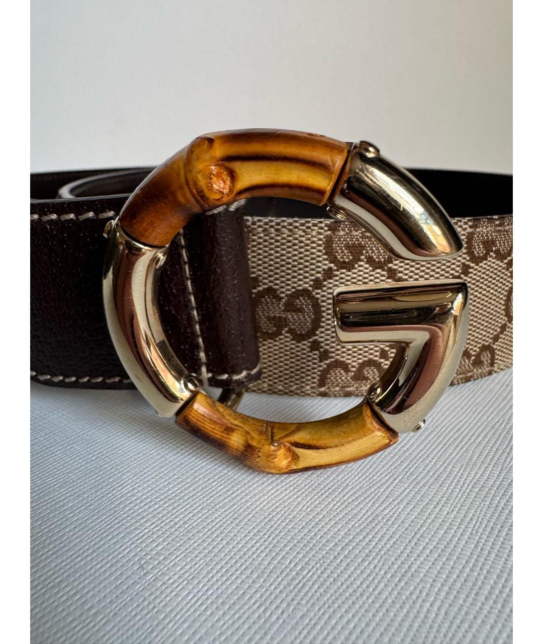 GUCCI Коричневый кожаный ремень, фото 2