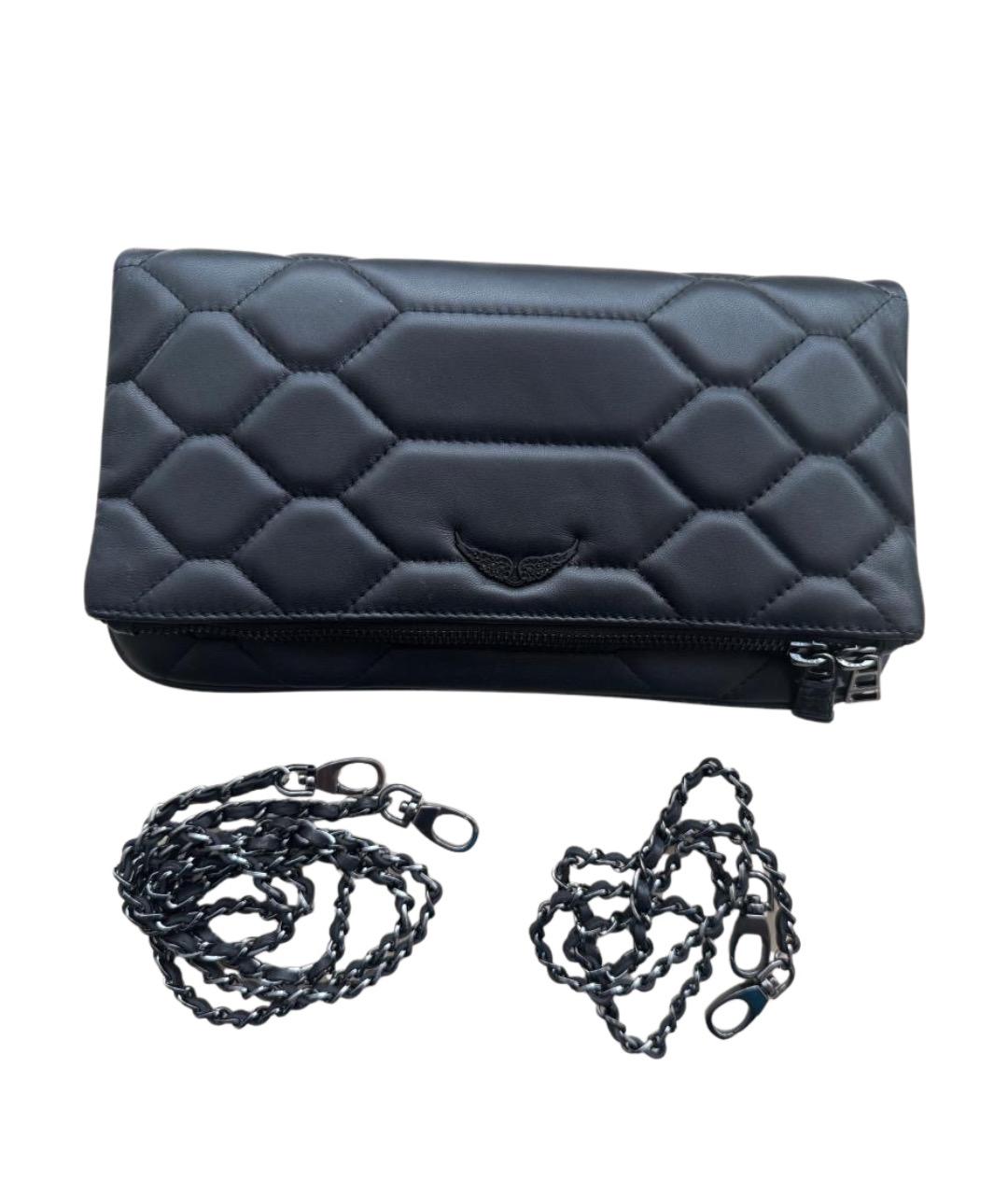 ZADIG & VOLTAIRE Черная кожаная сумка через плечо, фото 1