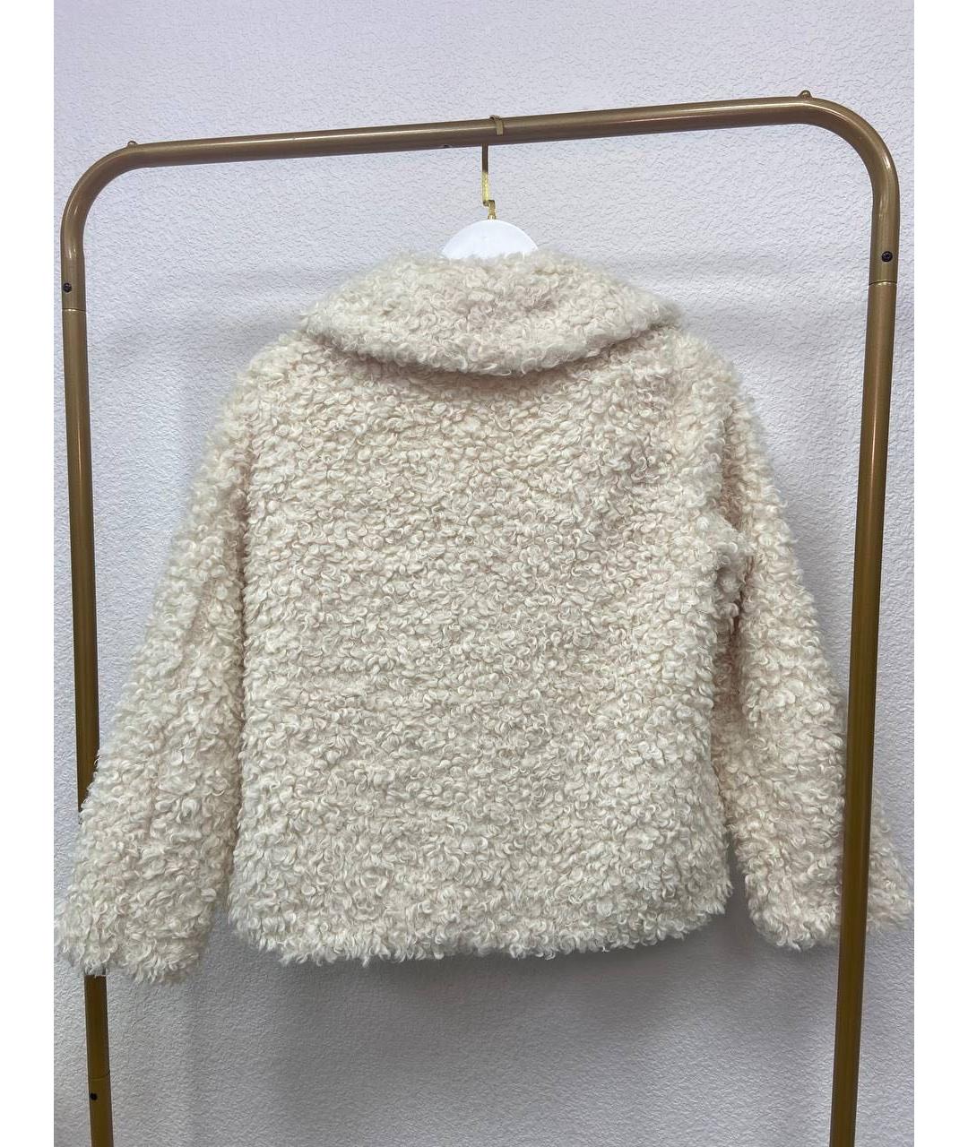 MICHAEL KORS Белая меховая шуба, фото 2