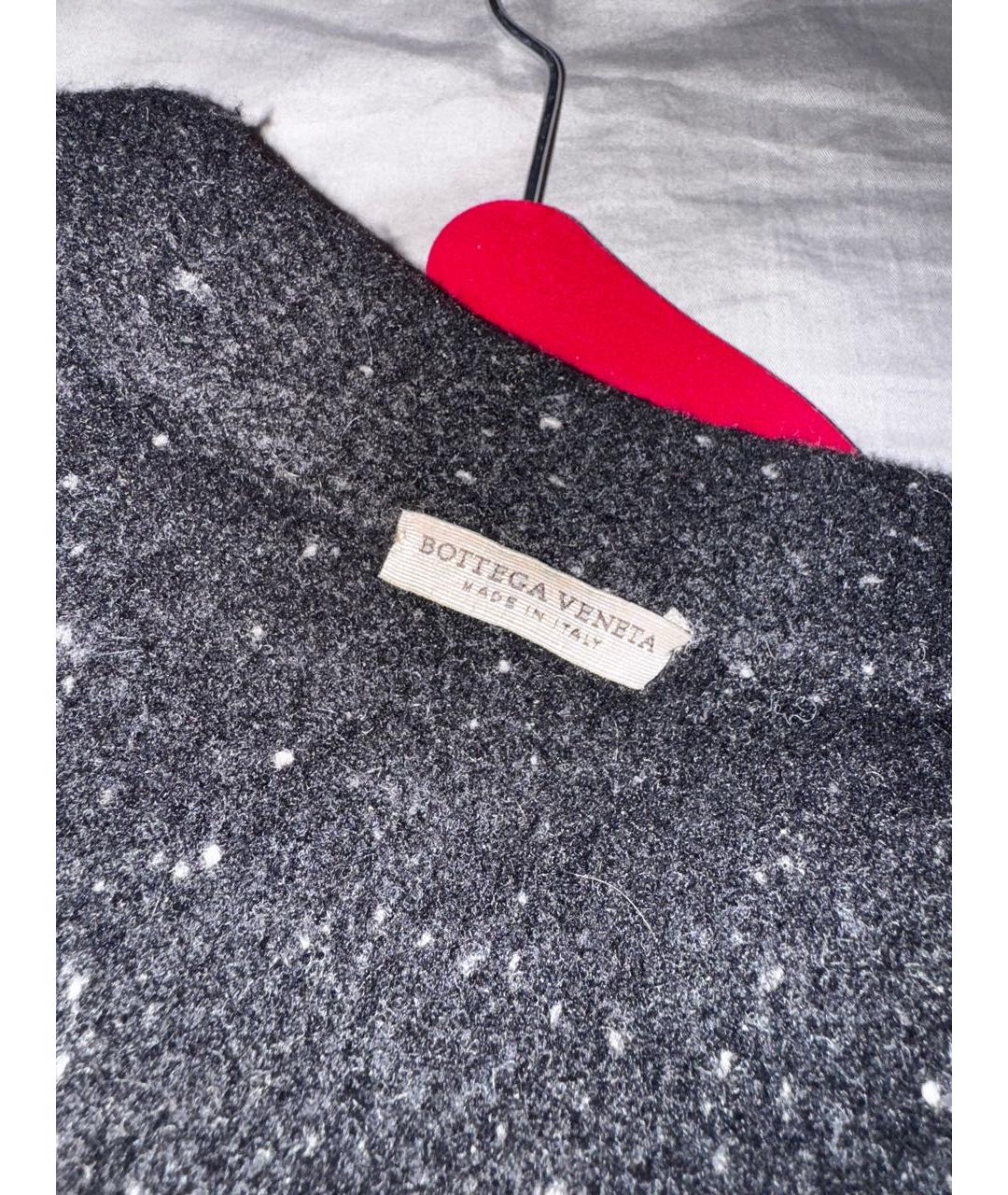 BOTTEGA VENETA Черное шерстяное повседневное платье, фото 3