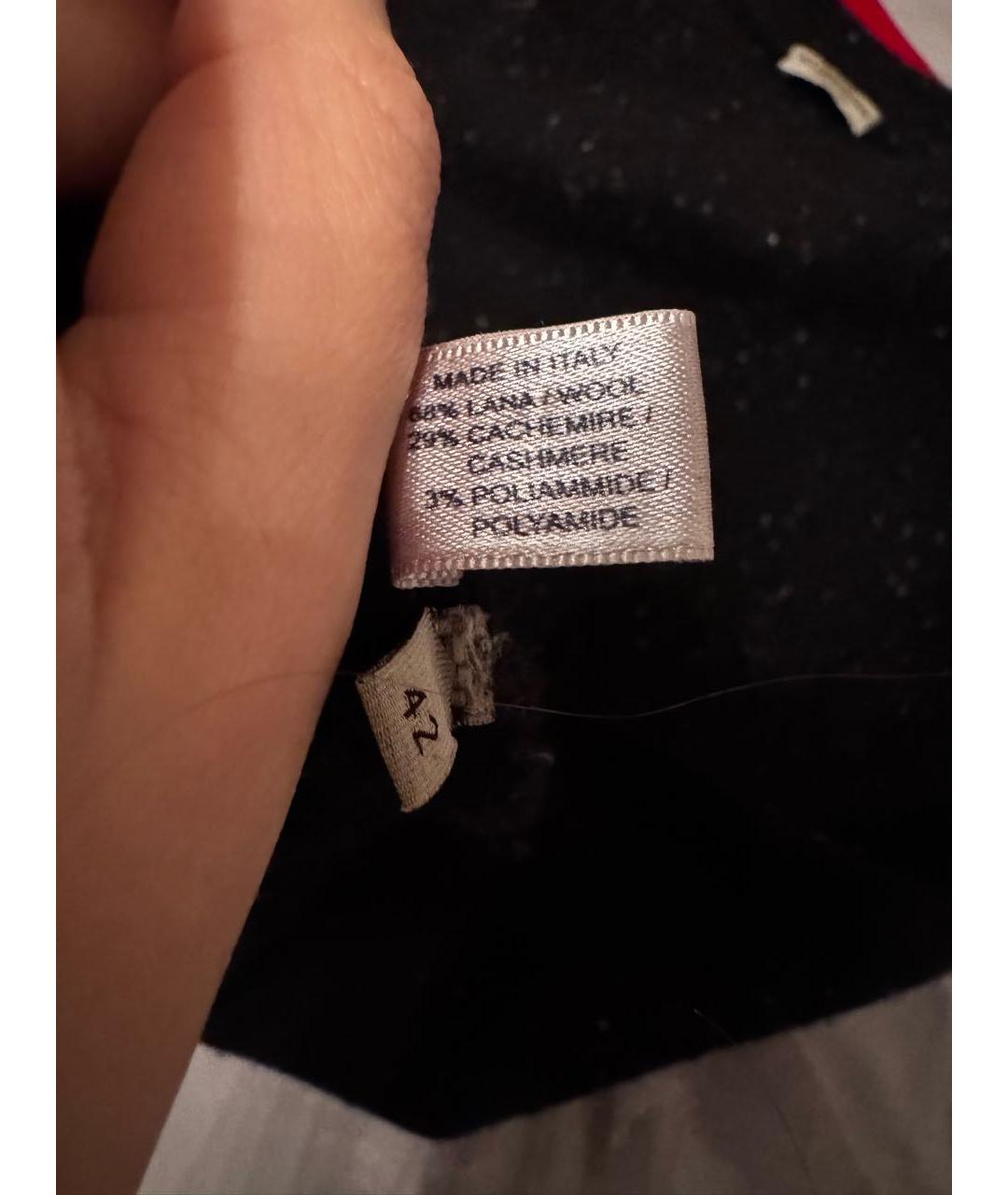 BOTTEGA VENETA Черное шерстяное повседневное платье, фото 4