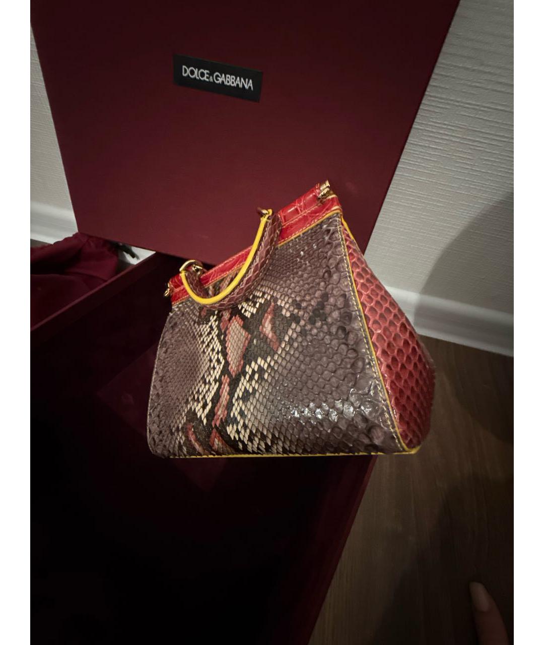 DOLCE&GABBANA Мульти сумка через плечо из экзотической кожи, фото 4