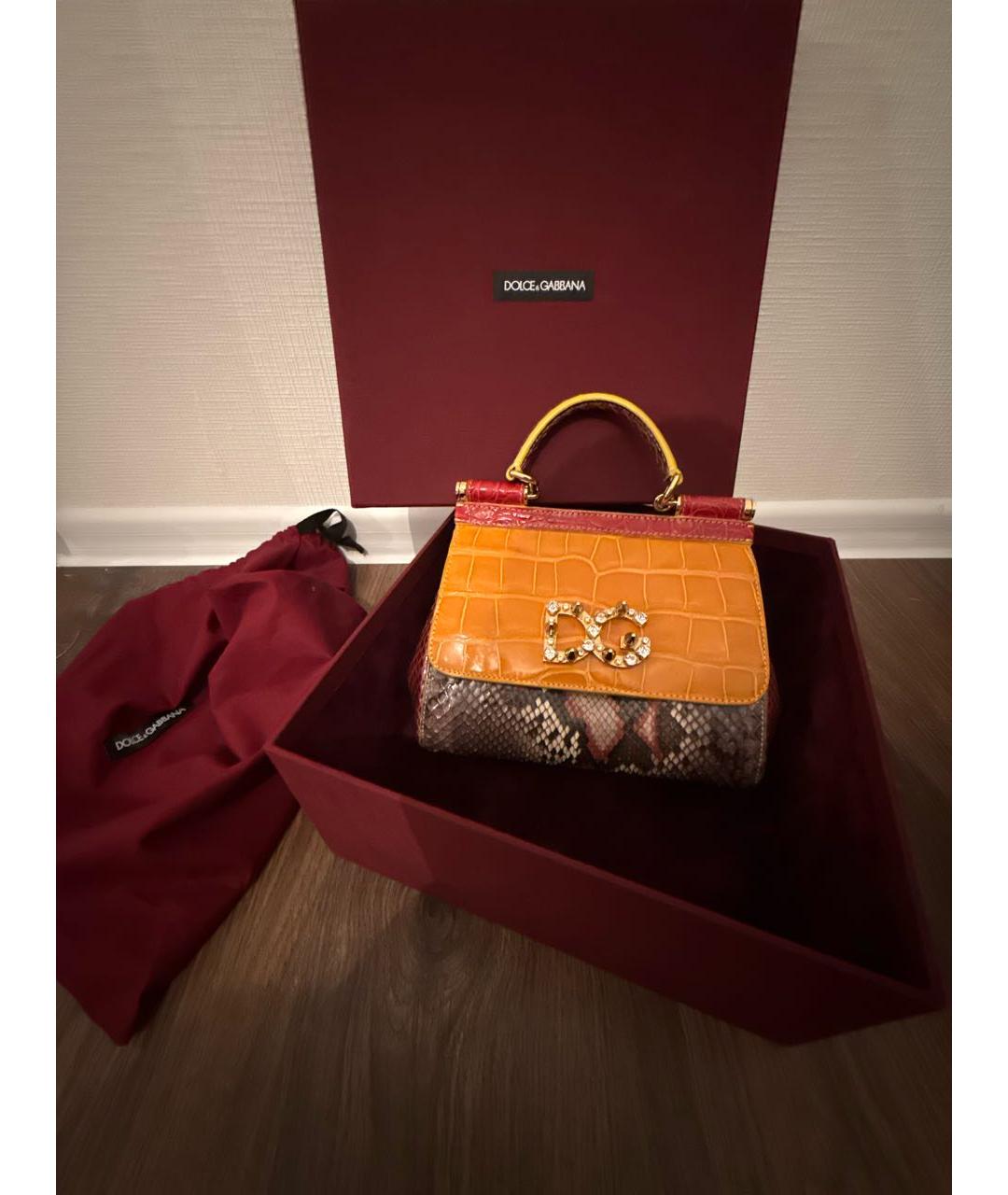 DOLCE&GABBANA Мульти сумка через плечо из экзотической кожи, фото 6