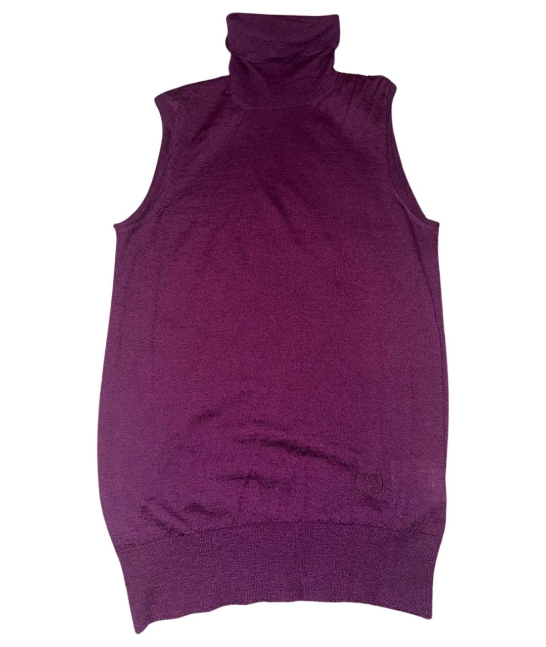GUCCI Фиолетовая кашемировая водолазка, фото 1