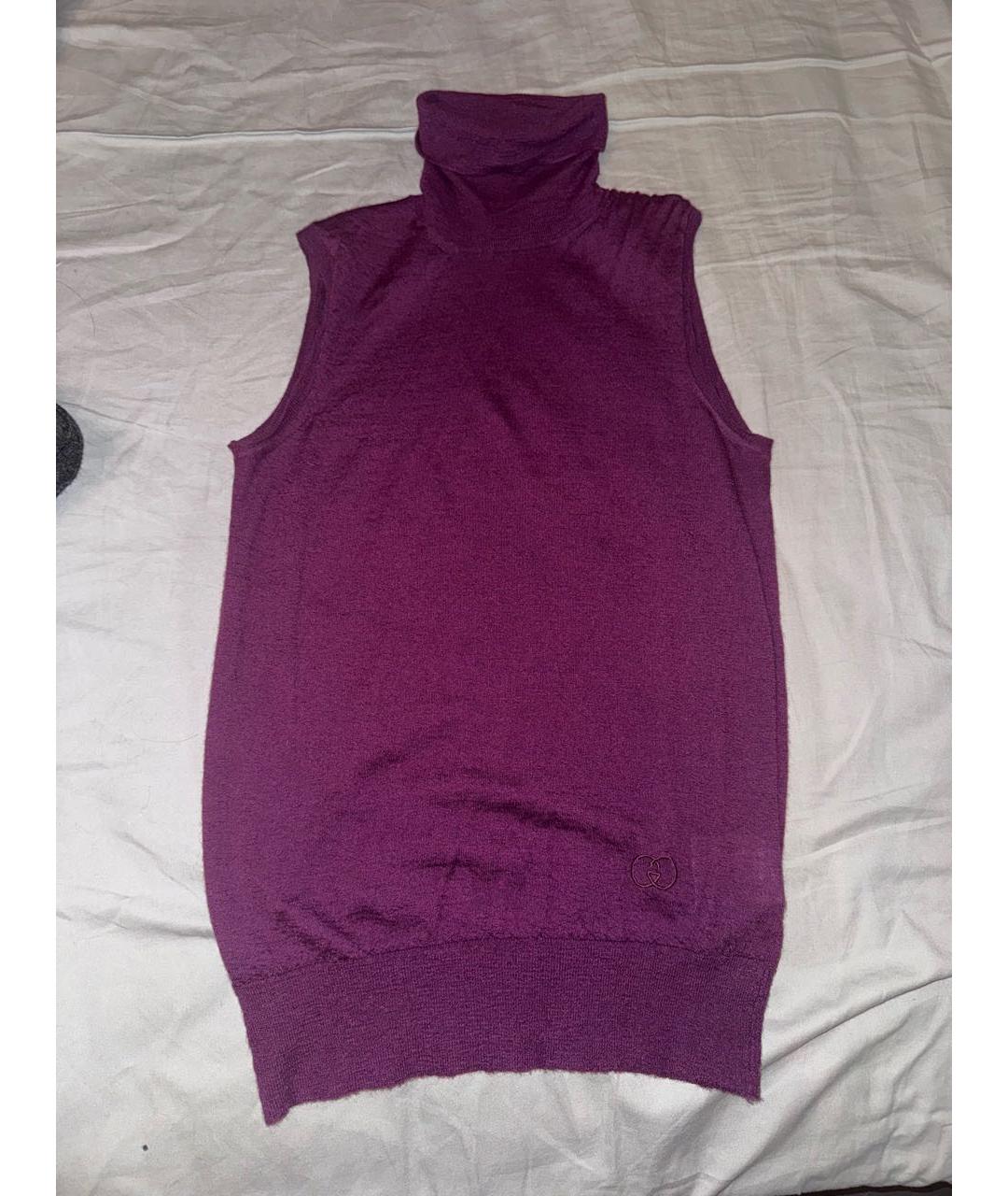 GUCCI Фиолетовая кашемировая водолазка, фото 7