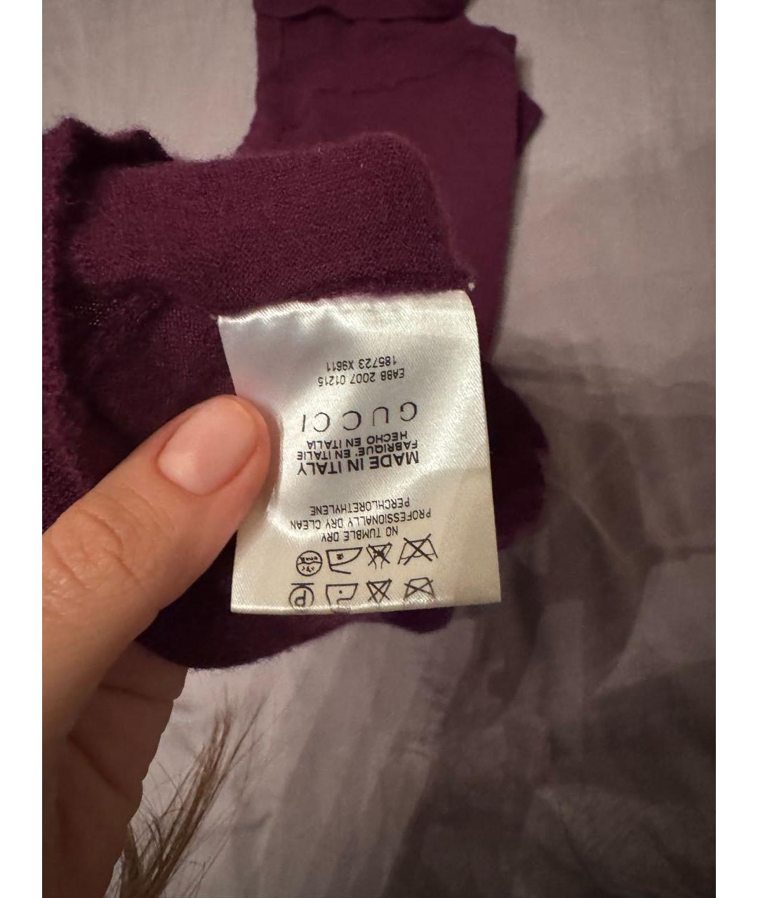 GUCCI Фиолетовая кашемировая водолазка, фото 5