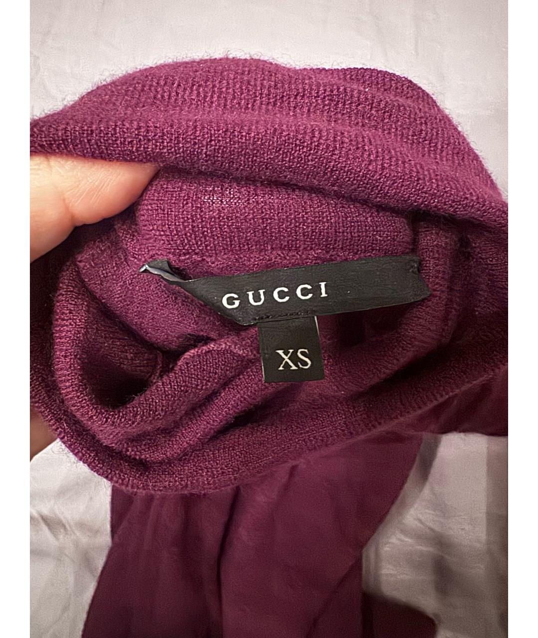 GUCCI Фиолетовая кашемировая водолазка, фото 3