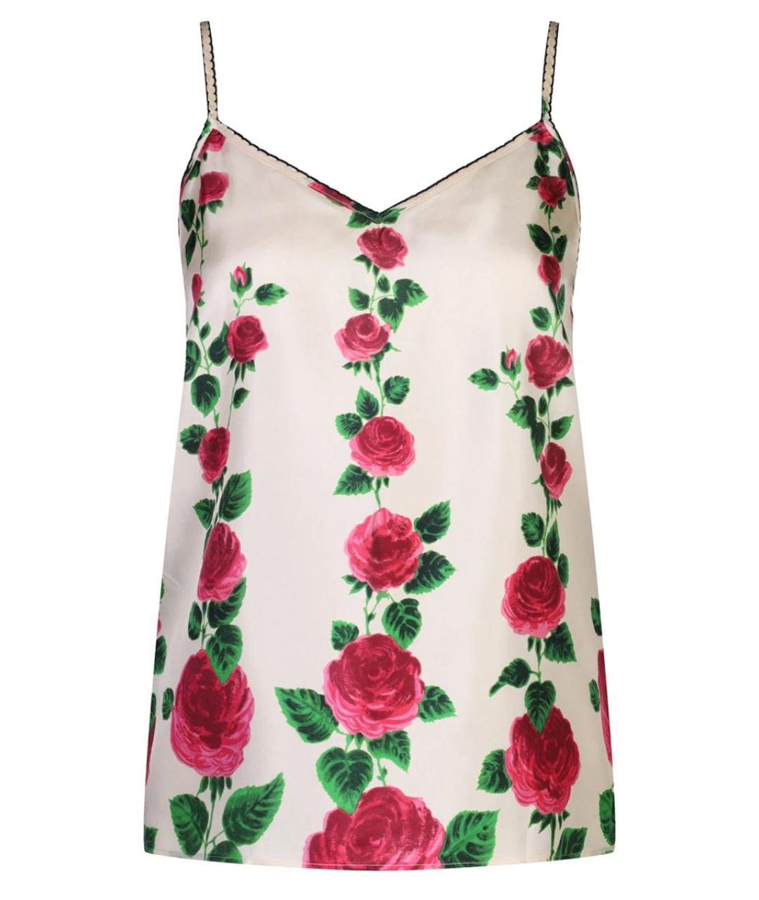 GUCCI Мульти шелковая майка, фото 1