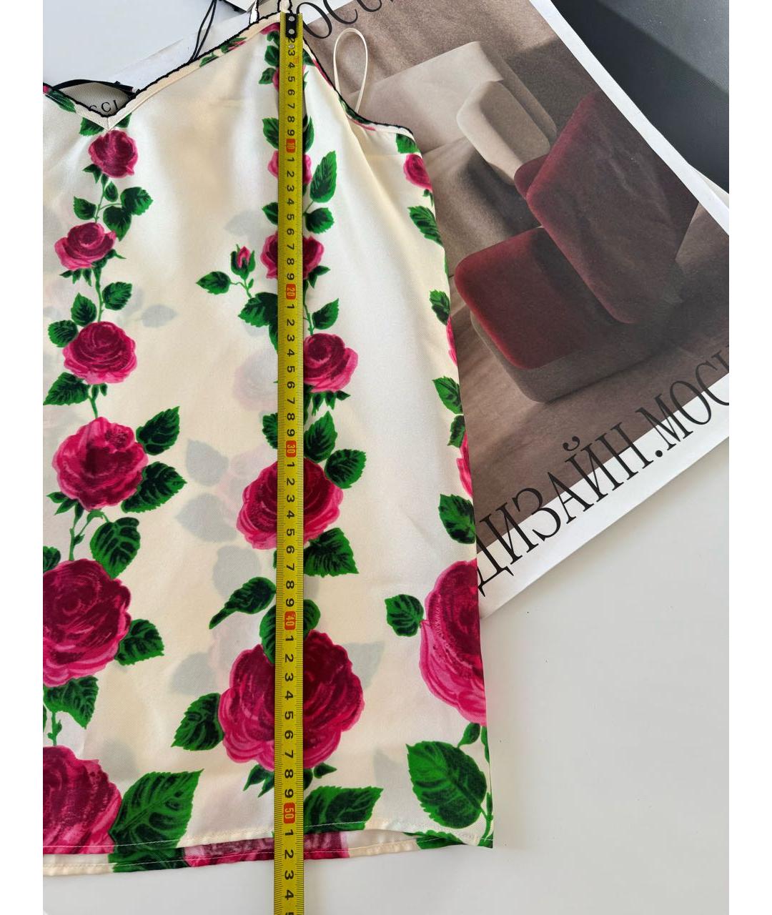 GUCCI Мульти шелковая майка, фото 4