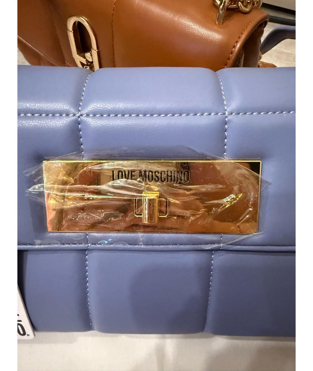 LOVE MOSCHINO Фиолетовая сумка через плечо из искусственной кожи, фото 5