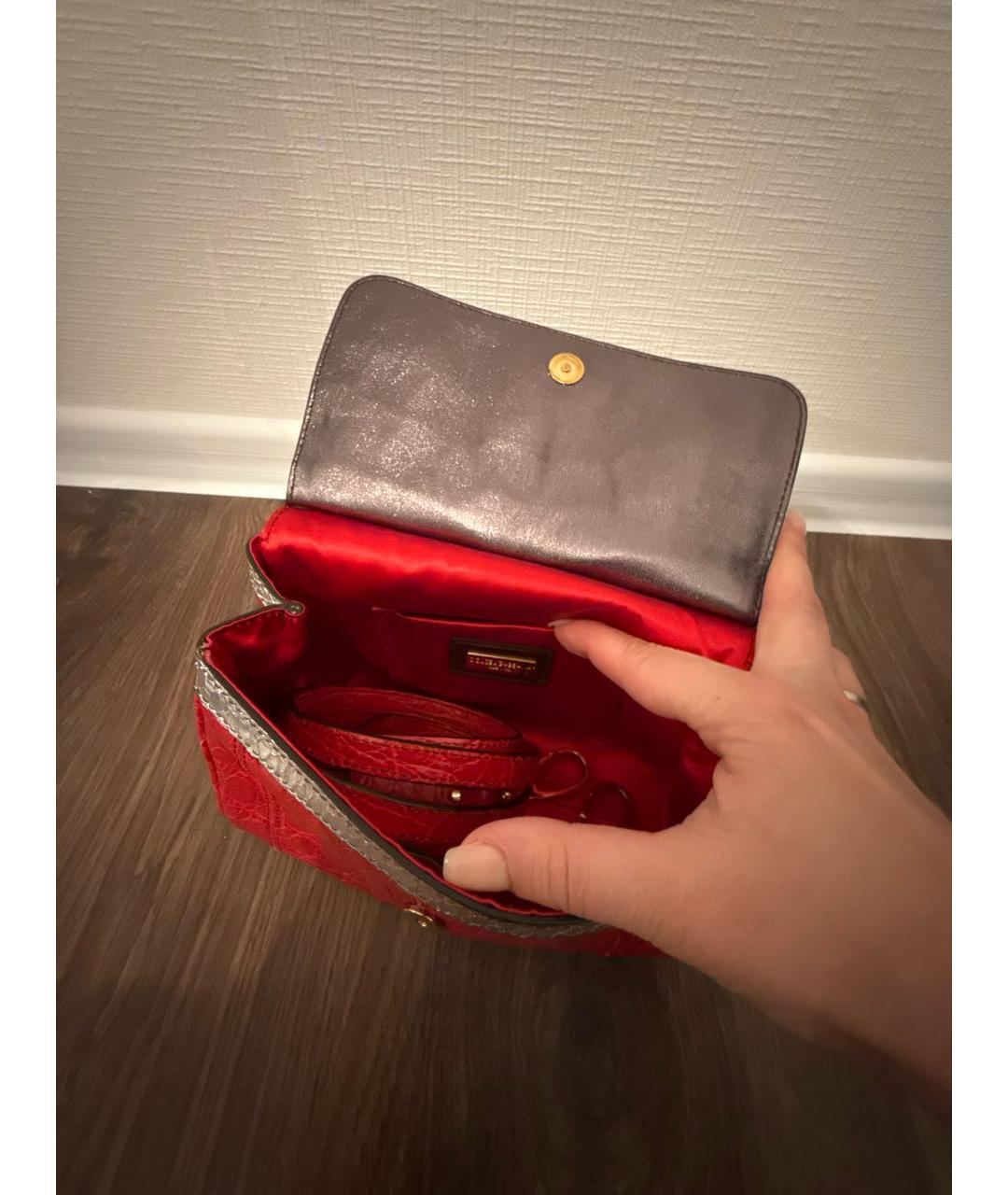 DOLCE&GABBANA Мульти сумка с короткими ручками из экзотической кожи, фото 5