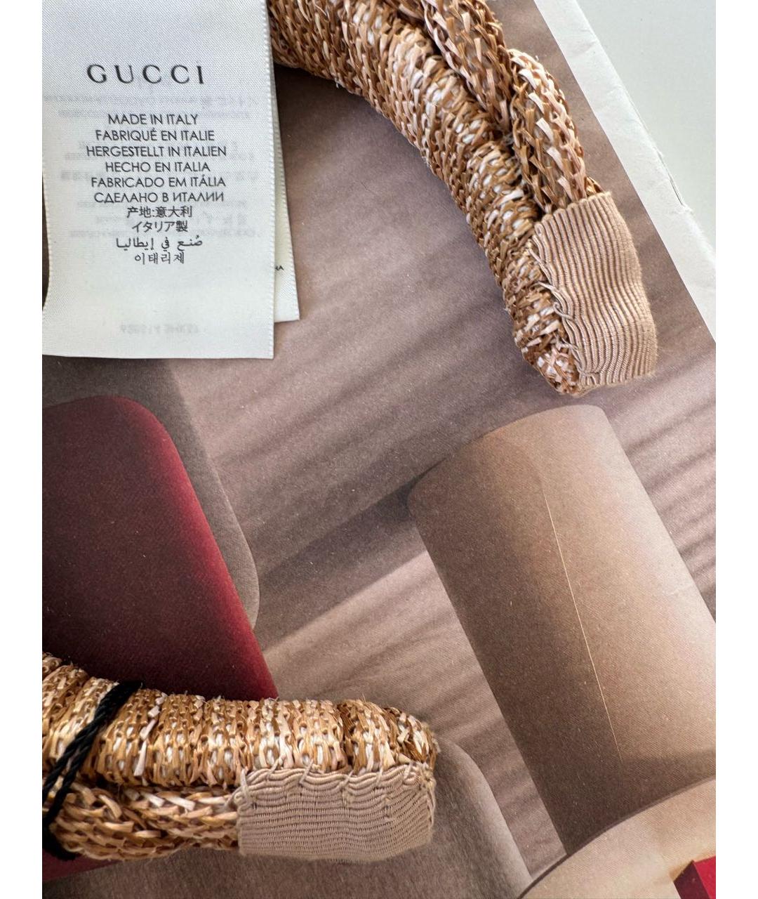 GUCCI Золотой ободок, фото 7