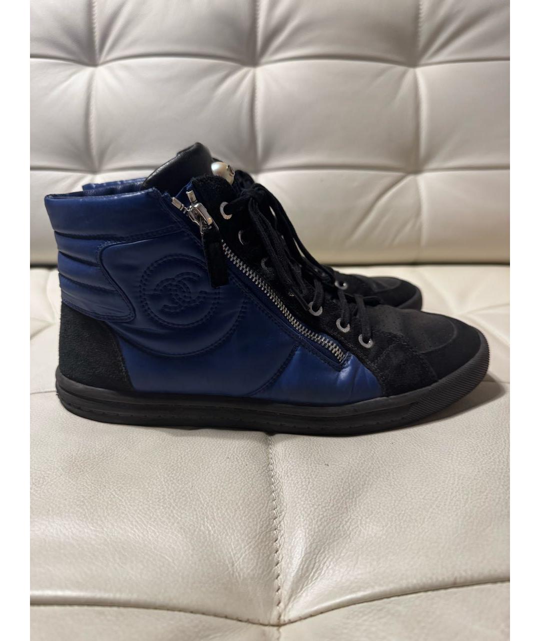 CHANEL Синие кеды, фото 8