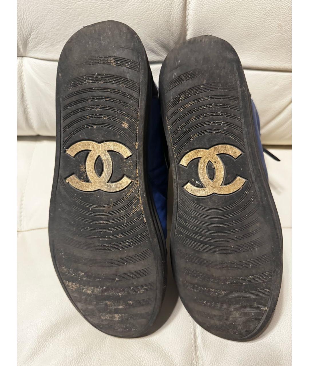 CHANEL Синие кеды, фото 7