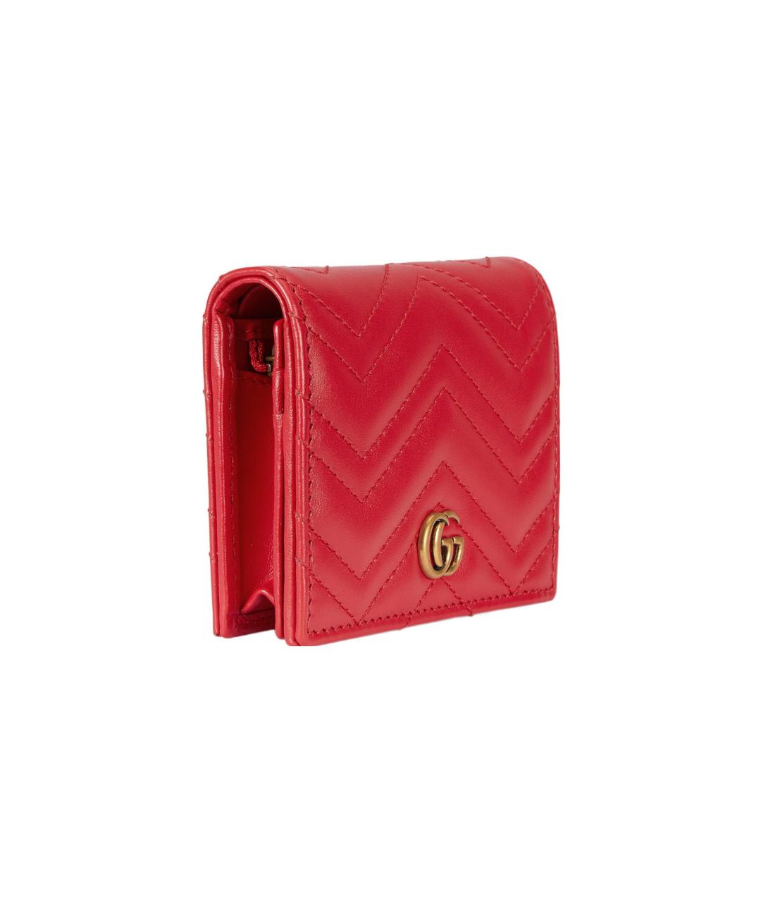 GUCCI Красный кожаный кошелек, фото 2