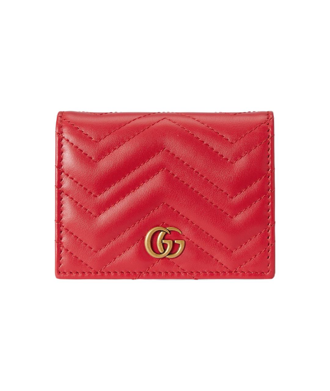 GUCCI Красный кожаный кошелек, фото 1