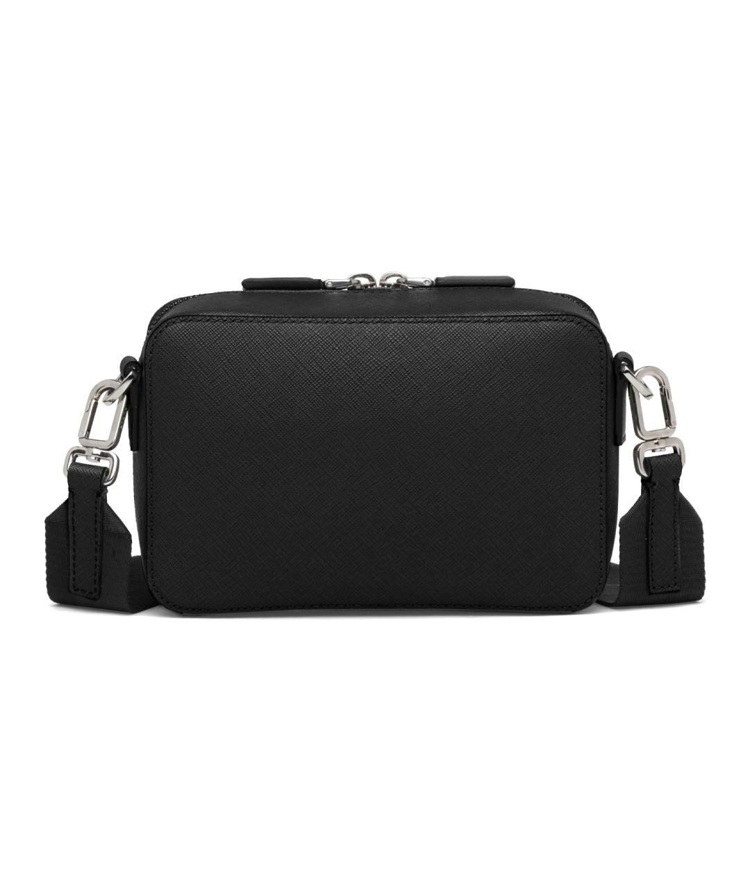 PRADA Черная кожаная сумка на плечо, фото 4