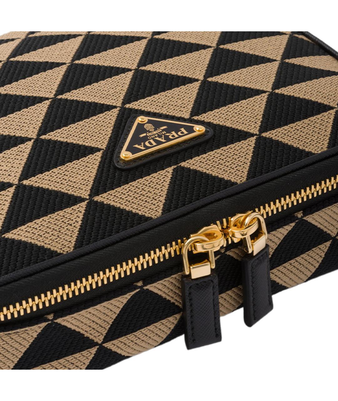 PRADA Коричневая тканевая сумка на плечо, фото 5