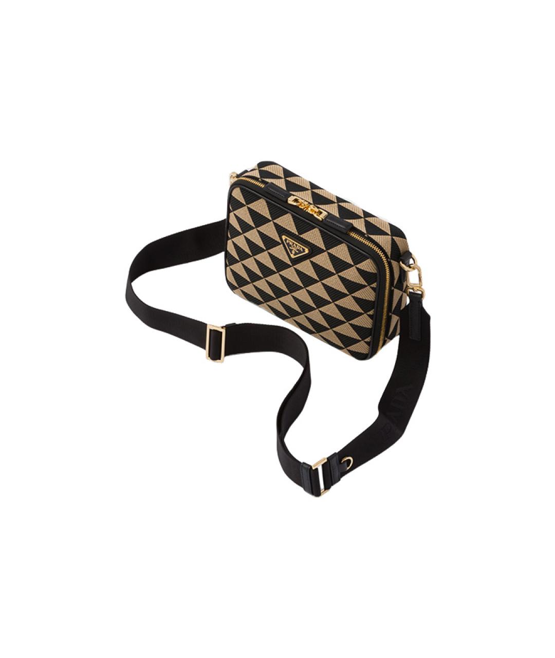 PRADA Коричневая тканевая сумка на плечо, фото 3