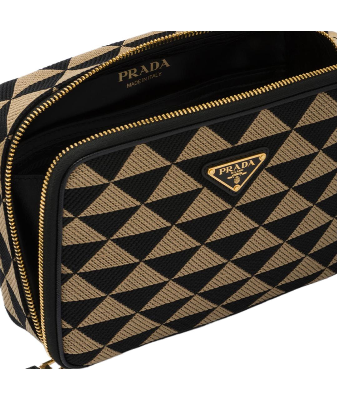 PRADA Коричневая тканевая сумка на плечо, фото 6