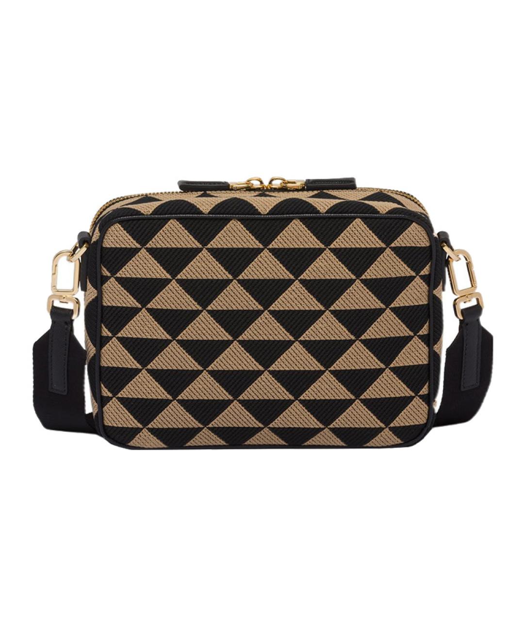 PRADA Коричневая тканевая сумка на плечо, фото 2