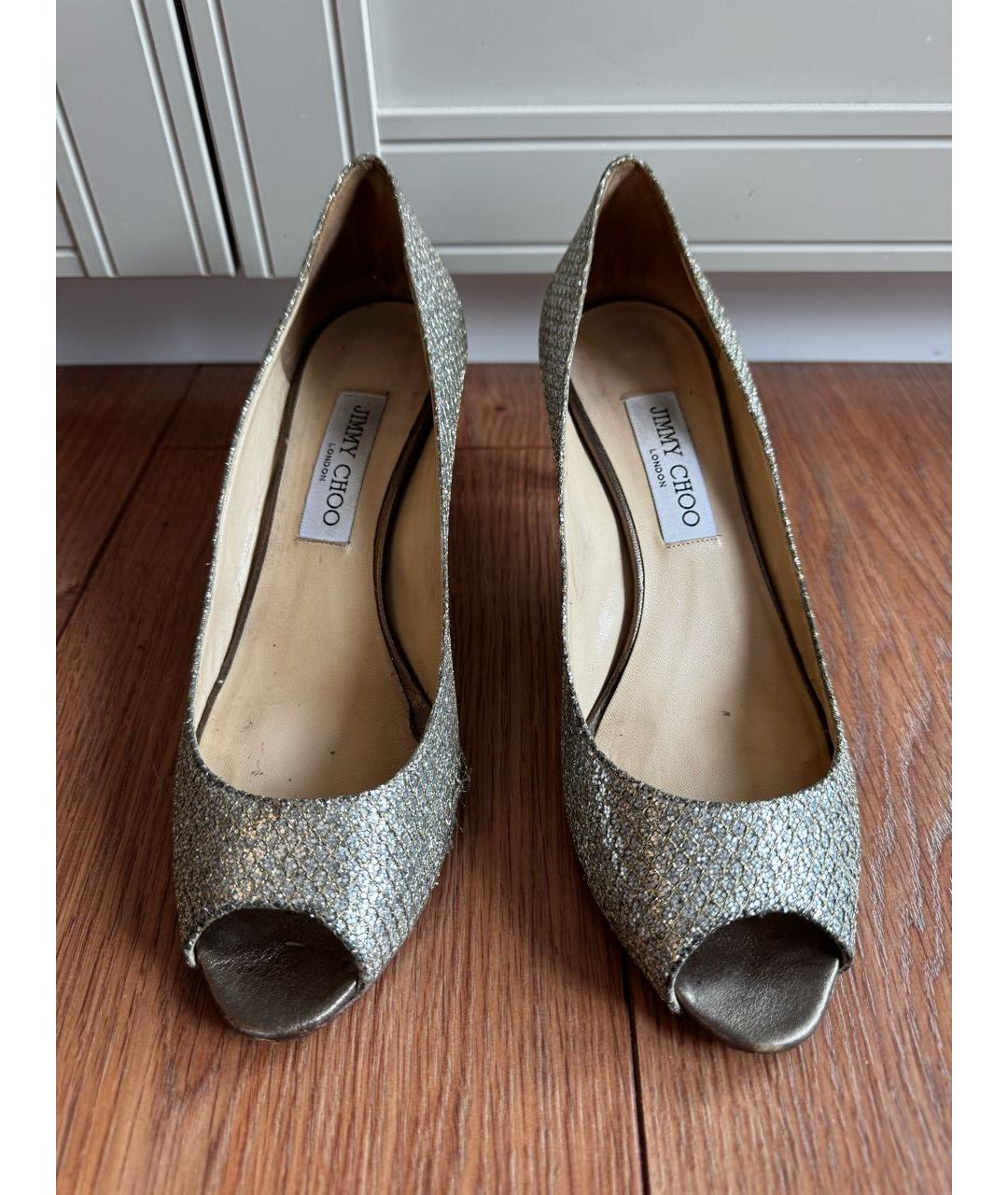JIMMY CHOO Серебряные туфли, фото 2