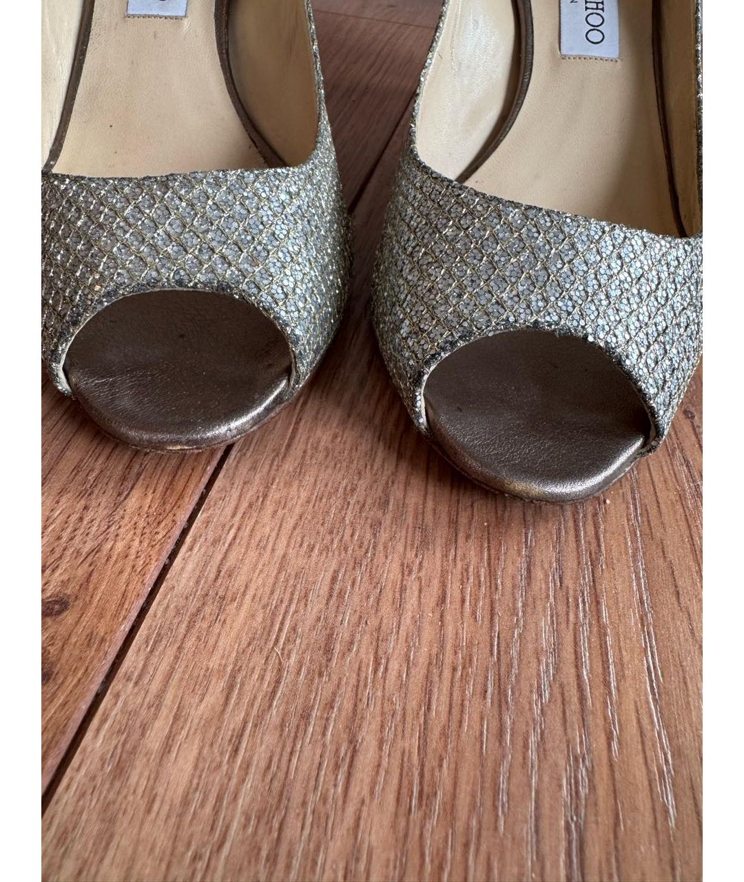 JIMMY CHOO Серебряные туфли, фото 5