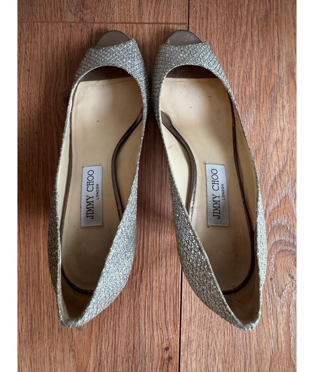 JIMMY CHOO Серебряные туфли, фото 3